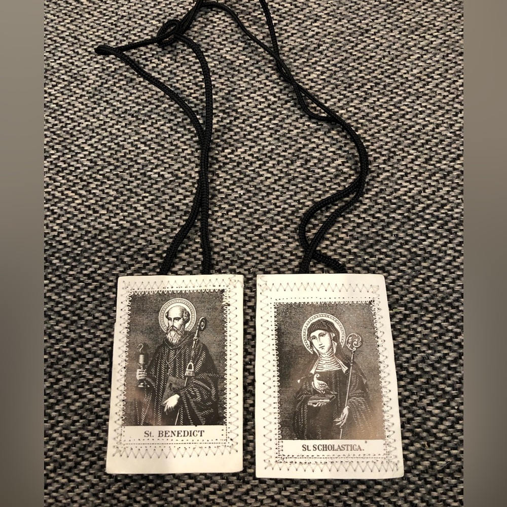 Saint Benedict And Saint Scholastica Scapular